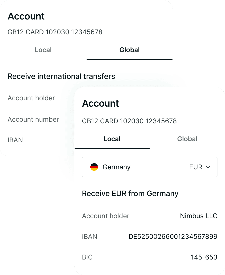 accounts transfer interface